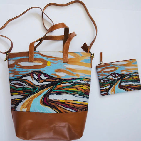 Water Way Tote Bag and Coin Purse