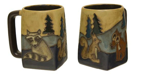 Mara Stoneware Forest Animals Square Mug